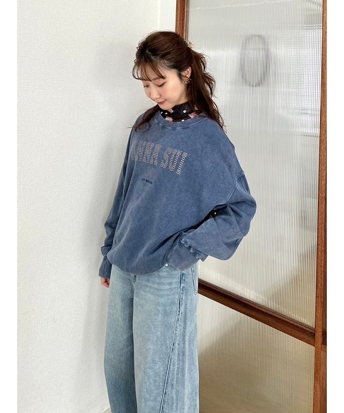 ANNA SUI × LILYBROWN ヴィンテージライクスウェット WHT ANNA SUI × LILYBROWN ヴィンテージライクスウェット WHT