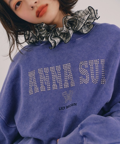 ANNA SUI × LILYBROWN ヴィンテージライクスウェット WHT LILY BROWN トレーナー スウェット 「LILY × ANNA SUI