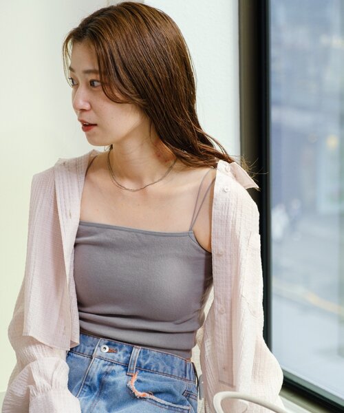 【新品】Kastane カップ付きクロップドブラキャミ 3色セット セール】カップ付きクロップドブラキャミ（キャミソール
