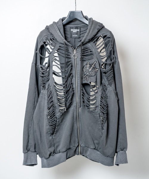 d.i.a. DESTROY AYULSE パーカー BACKSTAGE PASS パーカー DESTROY HOODIE-VEIN(デストロイ