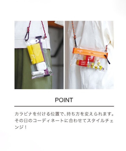 KAKSI（カクシ） ショルダーバッグ バッグ 2way クリアサコッシュ