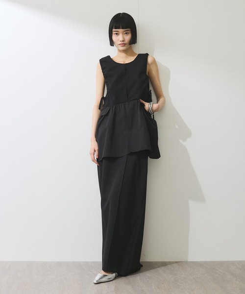 ADAM ET ROPE' tシャツ 「WEB限定」2WAYペプラムジレトップス