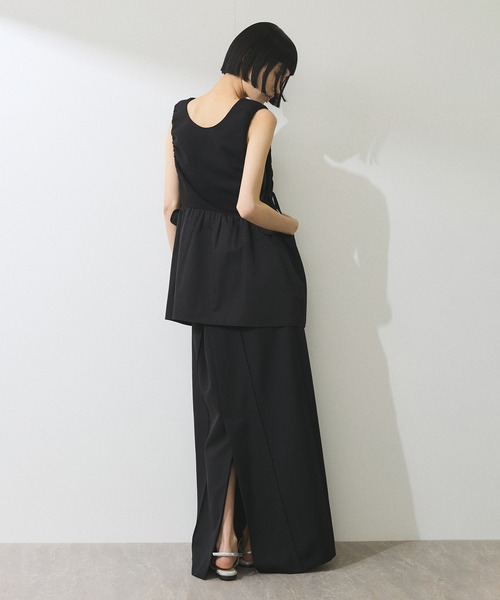 tシャツ 「WEB限定」2WAYペプラムジレトップス レディース ADAM ET ROPE' tシャツ 「WEB限定」2WAYペプラムジレトップス