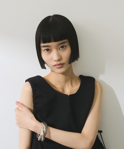 ADAM ET ROPE' tシャツ 「WEB限定」2WAYペプラムジレトップス