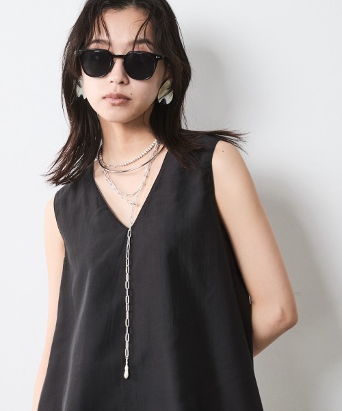 CHIC STYLE（シックスタイル） ブラウス シャツ Vネック2WAY