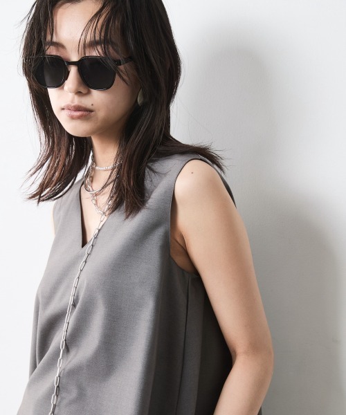 CHIC STYLE（シックスタイル） ブラウス シャツ Vネック2WAY