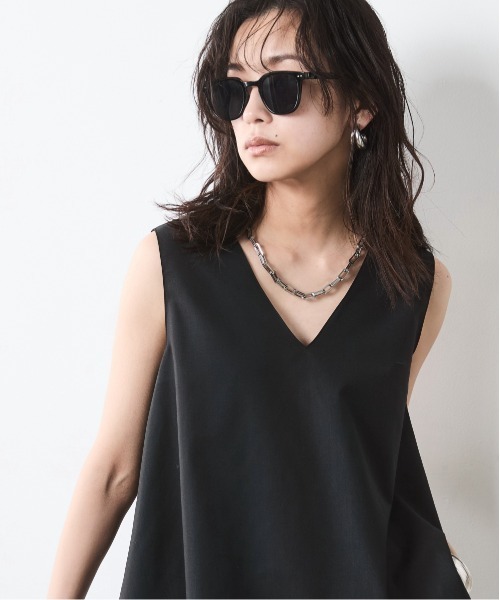 CHIC STYLE（シックスタイル） ブラウス シャツ Vネック2WAY 