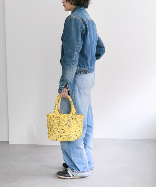 【FEEL AND TASTE（フィールアンドテイスト）】ミニバケットバッグ FEEL AND TASTE（フィールアンドテイスト）】weaving minibucket