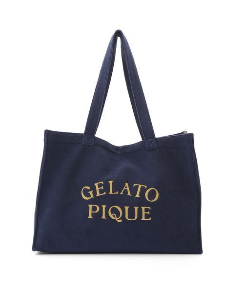 GELATO PIQUE ロゴ入りトートバッグ gelato pique トートバッグ パイルロゴトートバッグ レディース
