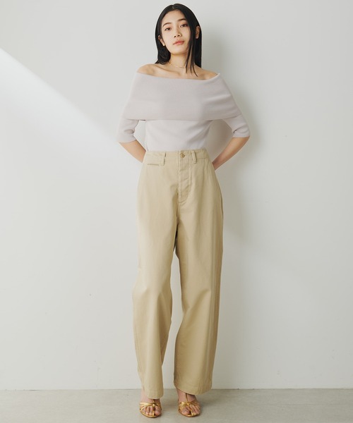Whim Gazette チノパン バイオ加工チノパンツ レディース