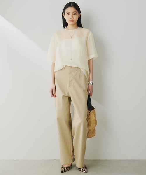 Whim Gazette チノパン バイオ加工チノパンツ レディース