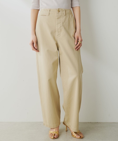 【美品】バイオ加工チノパンツ Whim Gazette チノパン バイオ加工チノパンツ レディース