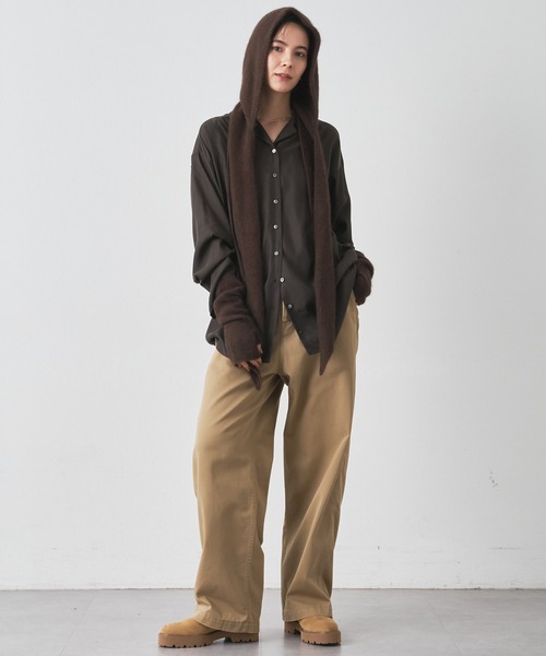 14th addition チノパン Whim Gazette チノパン バイオ加工チノパンツ レディース