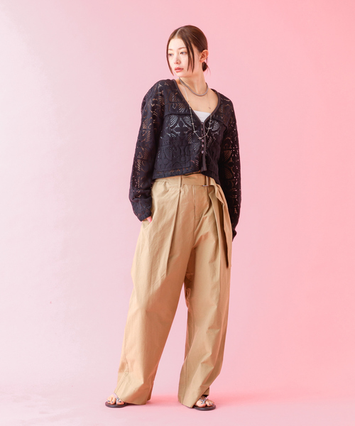 MELANGE｜カーディガン（長袖）｜Brown｜Free MELANGE｜カーディガン（長袖）｜Brown｜Free - メルカリ