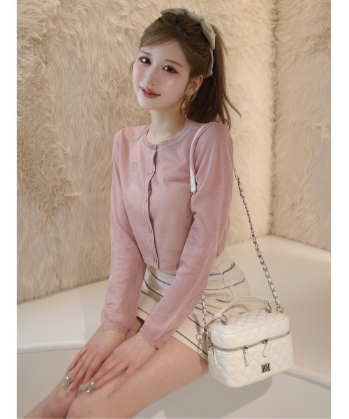 新品・未開封♡Darich♡シアーロゴカーディガン Darich カーディガン シアーロゴカーディガン レディース