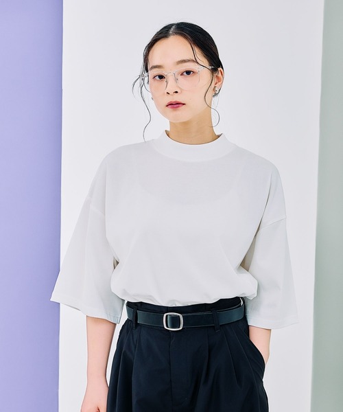 LEPSIM（レプシィム） tシャツ モックネックT 290296 レディース