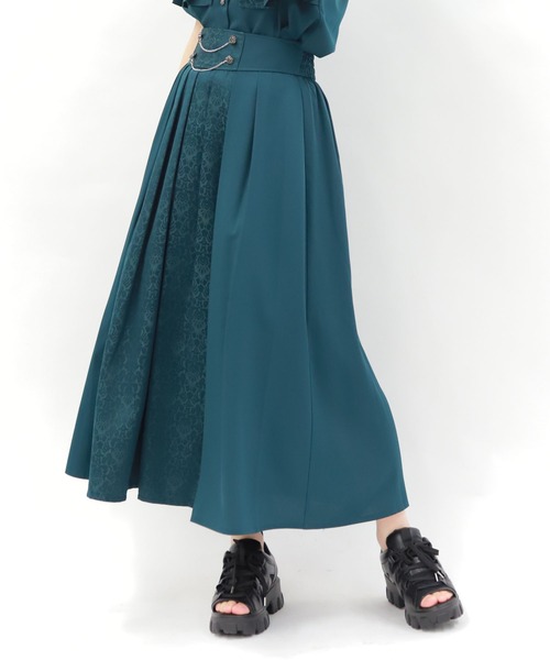 axes femme スカート ジャカード×プリーツスカート : ZOZOTOWN