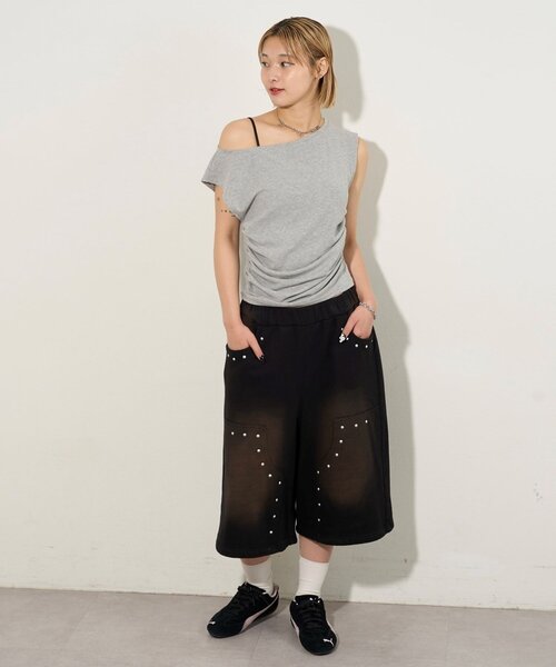 ダブルニーホットフィットハーフパンツ WHO'S WHO gallery パンツ ダブルニーホットフィットハーフ