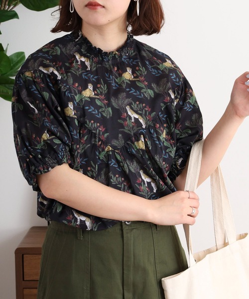 ブラウス シャツ kilki メロウ衿ギャザー入プルオーバー レディース