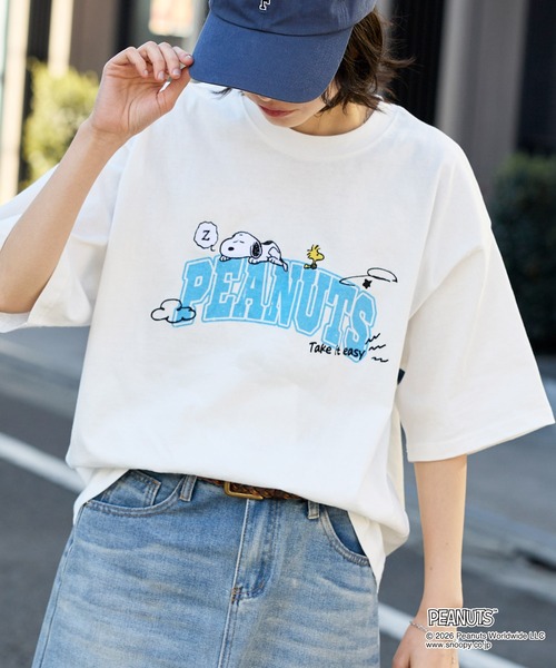 PEANUTS tシャツ 半袖 「PEANUTS / SNOOPY」別注 ピーナッツ