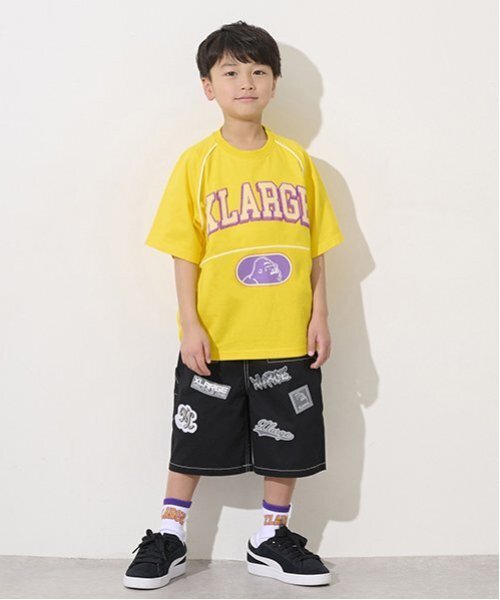 XLARGE KIDS パンツ ワッペンロゴハーフパンツ キッズ 子供服