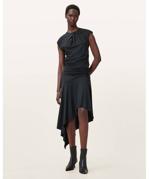 ALLSAINTS（オールセインツ） スカート ANNALIE JERSEY MIDI SKIRT