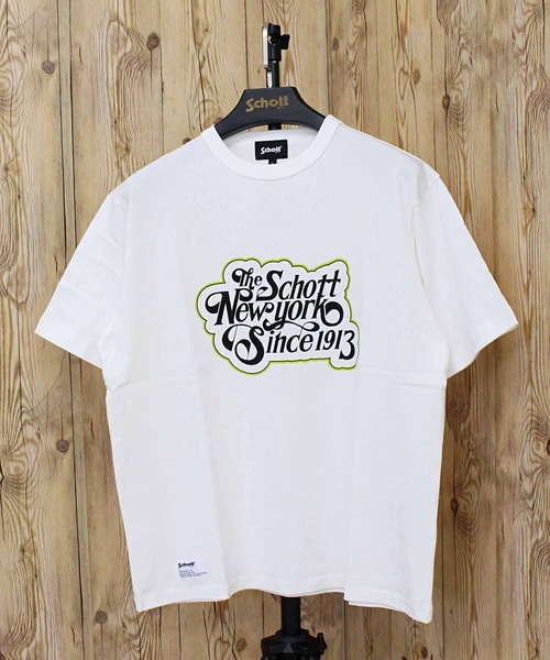 Schott ショット T-SHIRT CURSIVE SCRIPT 半袖Tシャツ Schott N.Y.C tシャツ T-SHIRT CURSIVE SCRIPT メンズ