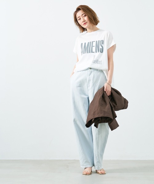 MICA&DEAL tシャツ 「La Hutte×MICA＆DEAL」”AMIENS”ロゴ