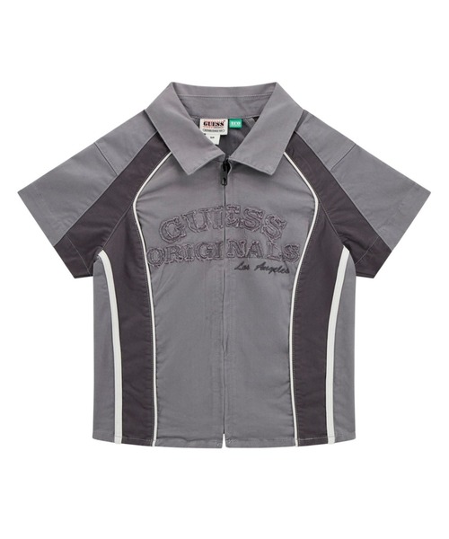 tシャツ GUESS Originals Raglan Full Zip 半袖Tシャツ レディース レディース