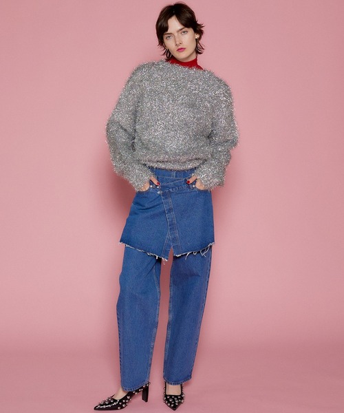 MAISON SPECIAL 「MAISON SPECIAL」 加工デニムパンツ 36