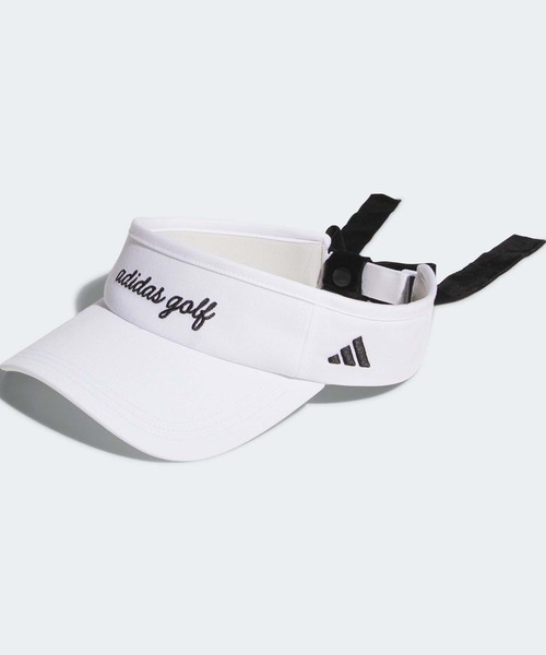 adidas（アディダス） サンバイザー ベロアリボン バイザー「adidas