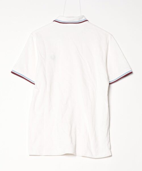 「FRED PERRY」 半袖ポロシャツ 38 ホワイト レディース_画像2