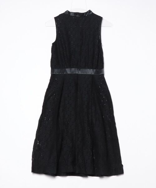 「MARY QUANT」 レースノースリーブワンピース M ブラック レディース_画像2