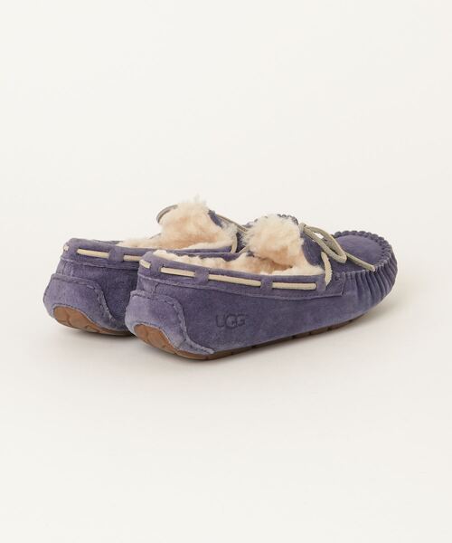 UGG モカシン 24 ネイビー UGG」 モカシンシューズ 24cm ネイビー