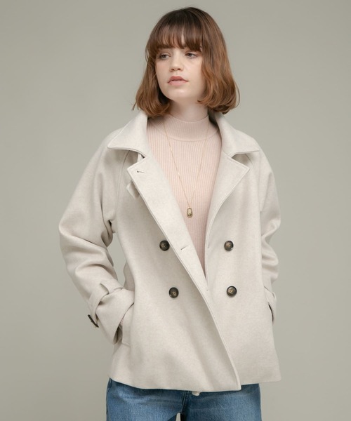 新品　◆Sonny Label◆ メルトンジャージスタンドカラートレンチコート URBAN RESEARCH Sonny Label（アーバンリサーチサニーレーベル