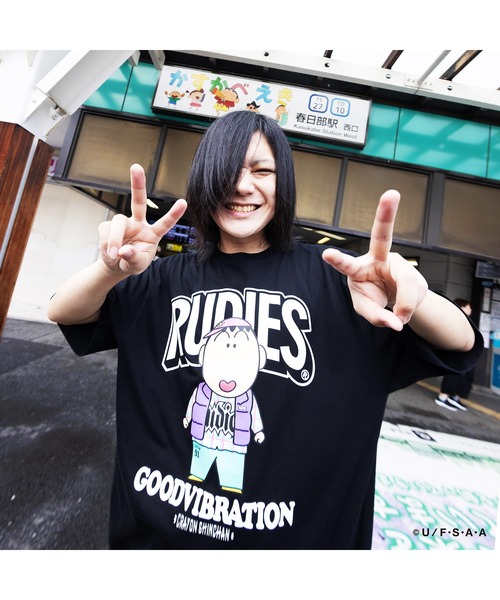 RUDIE'S（ルーディーズ） tシャツ RUDIE'SxCRAYON SHINCHAN BOUCHAN