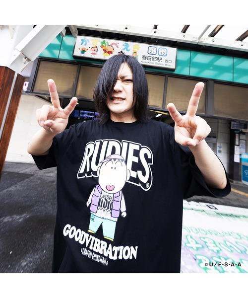 RUDIE'S（ルーディーズ） tシャツ RUDIE'SxCRAYON SHINCHAN BOUCHAN