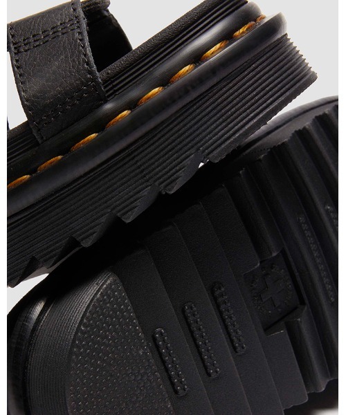 「Dr. Martens」 フラットサンダル - ブラック レディースの画像