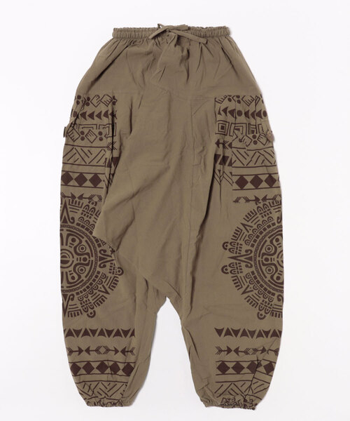 marai（マーライ） パンツ サイドポケット柄サルエルパンツ レディース