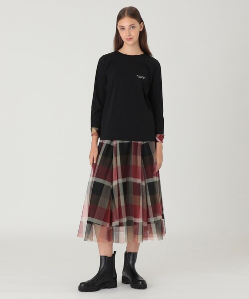 チェックチュールスカート（BLUE LABEL CRESTBRIDGE／ファッション）の