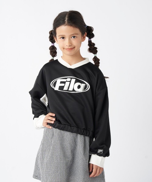 FILA（フィラ） トレーナー 「FILA/フィラ」キッズショート丈切替