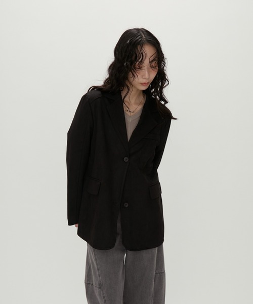 NUJOH ジャケット テーラードジャケット Suede Touch Tailored Jacket
