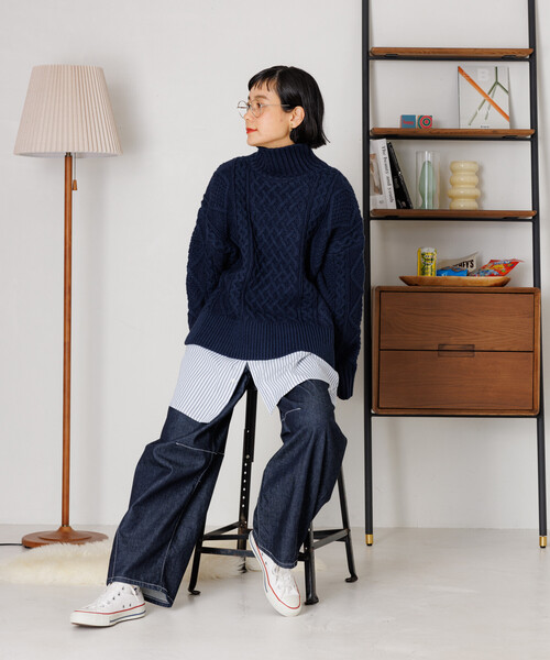 FREAK'S STORE（フリークスストア） ニット セーター ミックスケーブル