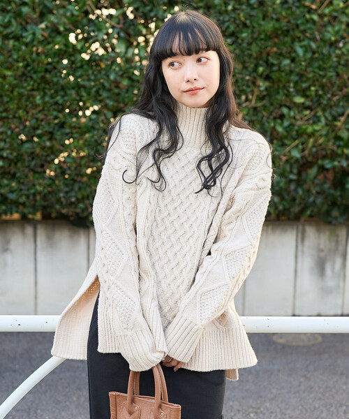 FREAK'S STORE（フリークスストア） ニット セーター ミックスケーブル