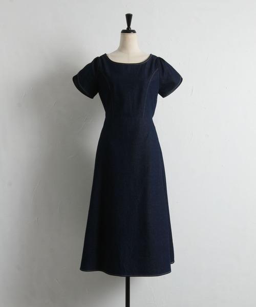 「tocco closet」 半袖ワンピース M ライトブルー レディース_画像6