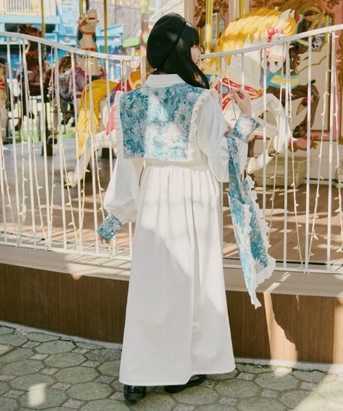 「kutir」 長袖ワンピース MEDIUM ライトブルー レディース_画像6