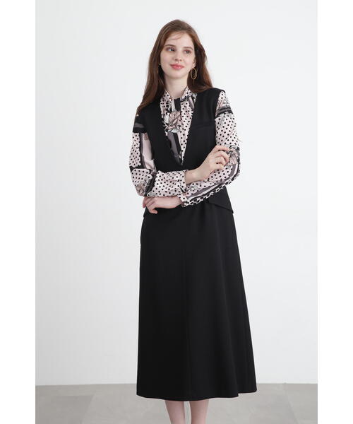 「PINKY&DIANNE」 ノースリーブワンピース 38 グレー レディース_画像4