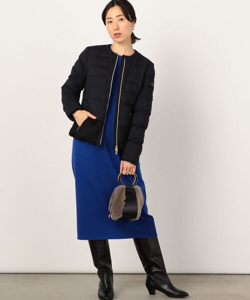 「NOLLEY'S」 ニットワンピース 38 ダークネイビー レディース_画像9