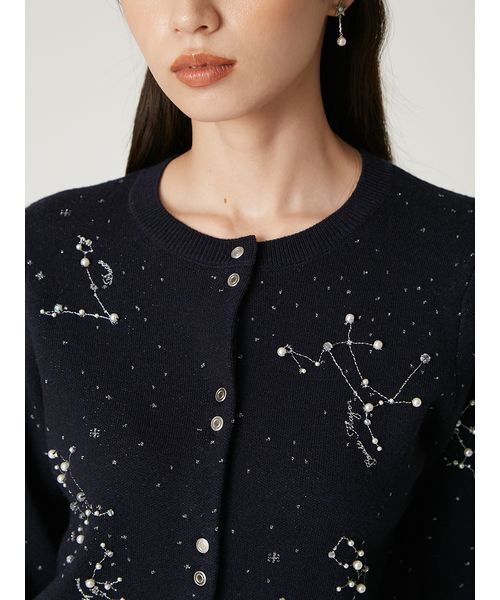 完売新品未使用品　フレイアイディー　エトワールエンブロイダリーカーディガン 新品未使用＊完売品】エトワールエンブロイダリーカーディガン/フレイ