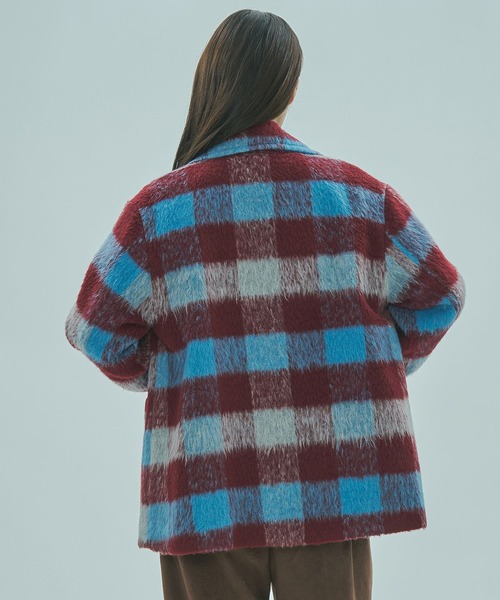 ROSE BUD（ローズバッド） コート アウター SHAGGY CHECK COAT